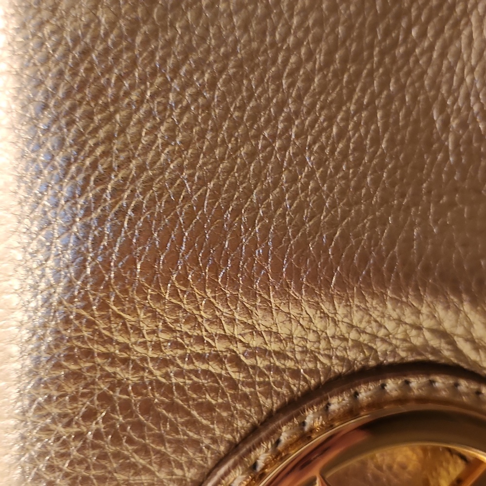 NWOT Michael Kors Metallic Gold Shoulder Bag - Picture 3 of 7